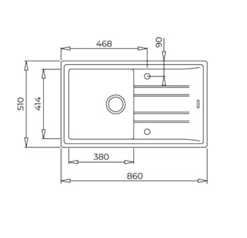 Teka Stone 50 B-Tg Siyah Granit Mutfak Evyesi - Görsel 3