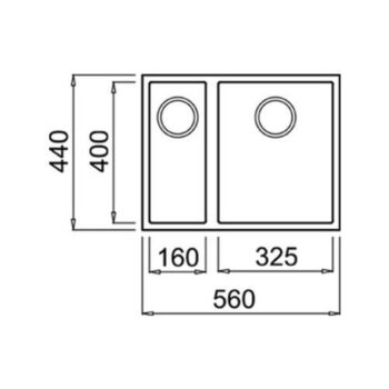 Black Stone Arizona 1.5 Göz Tezgah Altı Siyah Granit Mutfak Evyesi - Görsel 4