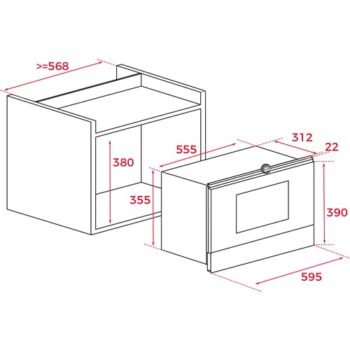 Teka Mwr 22 Bı At Rustik Antrasit Mikrodalga - Görsel 5