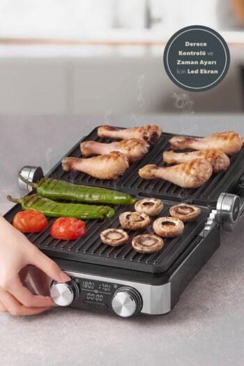 Homend Grilliant 1340H Inox Tost ve Izgara Makinesi - Görsel 2