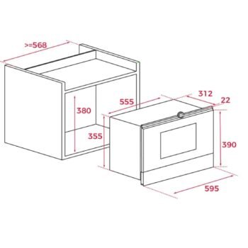 Teka MWR 22 BI VN Country Krem Mikrodalga - Görsel 4