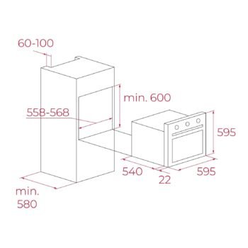 Teka HAK 629 WH AUTOPERFECT Turbo Buhar Destekli Beyaz Ankastre Fırın - Görsel 2